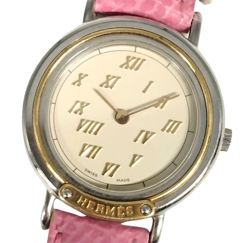 やや傷や汚れあり】HERMES エルメス メテオール クォーツ レディース  