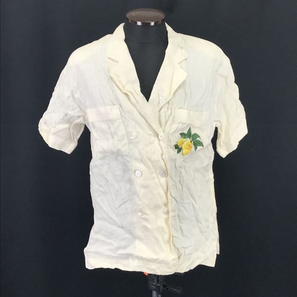 クリスチャンディオール/Christian Dior SPORTS★麻/リネン100%/半袖シャツ【Mens size -M/アイボリー/ivory】Jacket/Shirts◆BH231