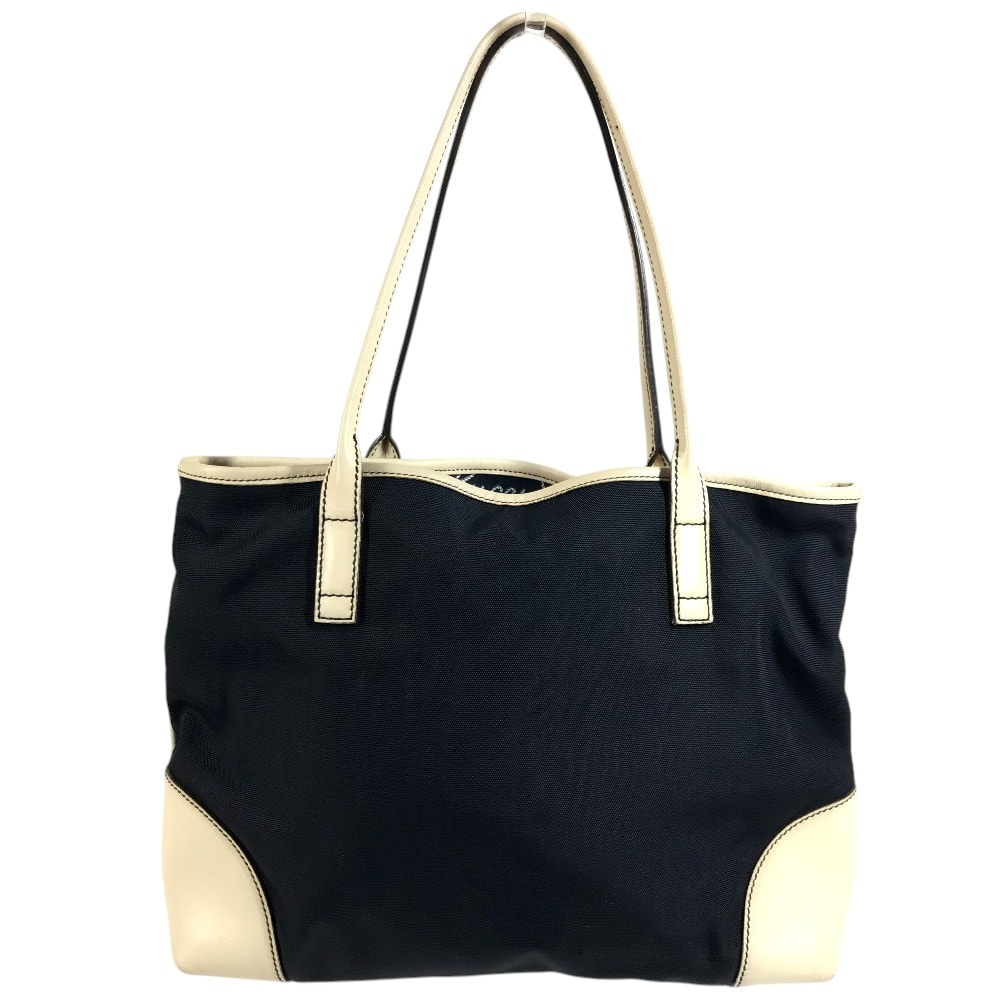 グッチ GUCCI ロゴ 170007 レザー ナイロン チャーム付き ショルダーバッグ レザー/キャンバス ネイビー