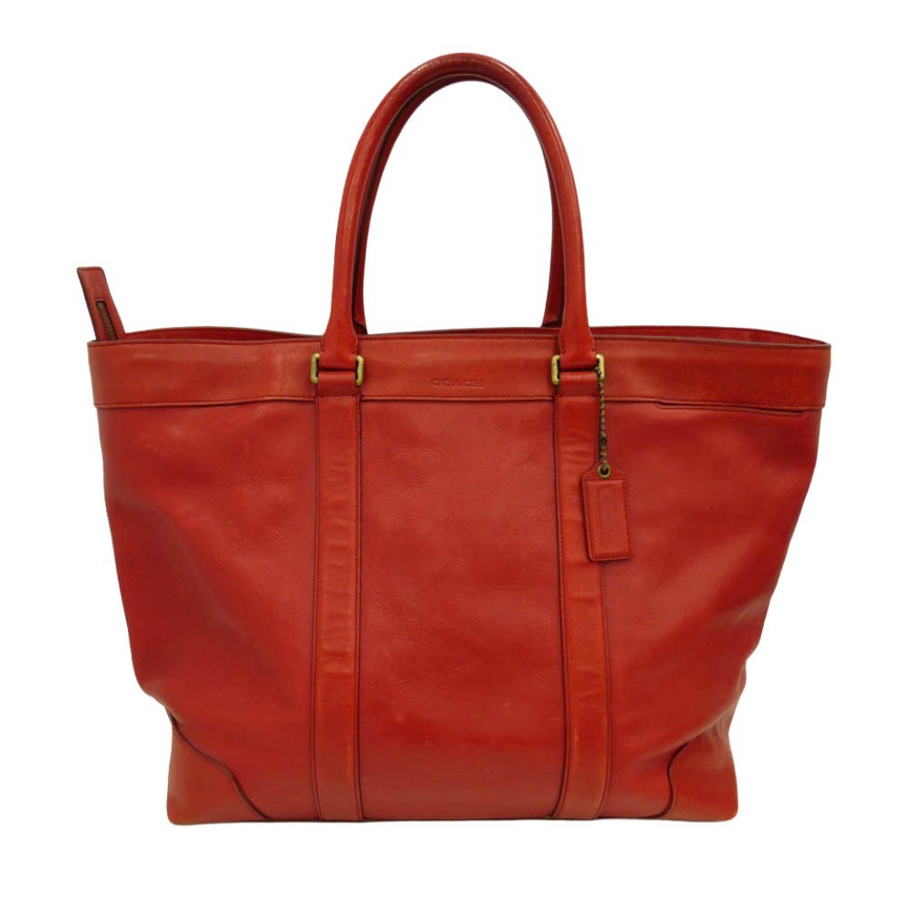 COACH コーチ 70487 レガシー ウィークエンド レザー トート ハンド バッグ レッド系【中古】
