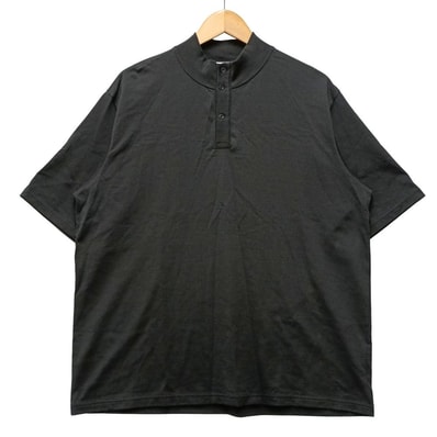 GRAPHPAPER グラフペーパー GM261-70350 Tri Spun Cotton S/S Henley High Neck Tee ヘンリーネック 半袖Tシャツ サイズ 2 正規品 / 54961