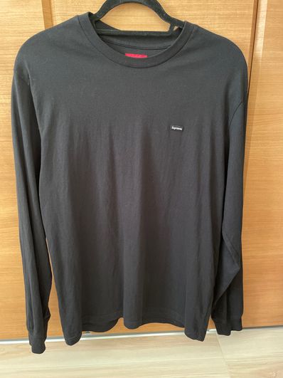 Supreme Small Box L/S Tee "Black"(22SS)