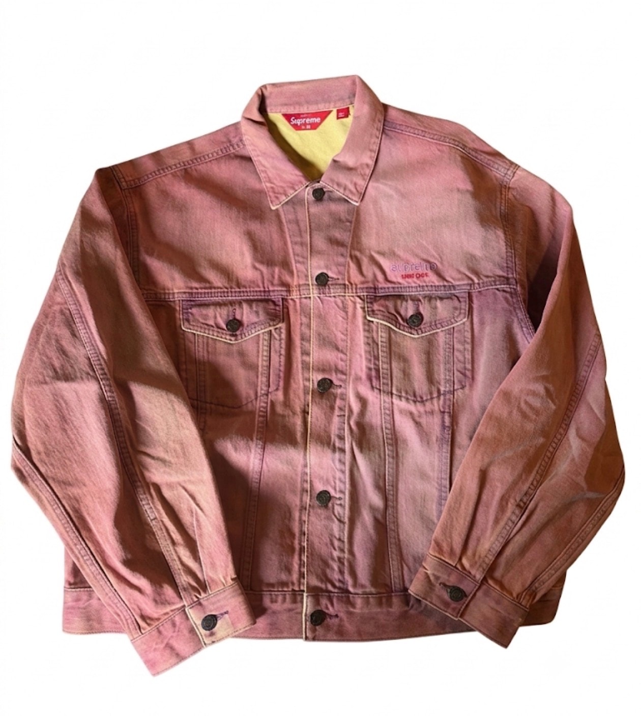 Supreme Denim Trucker Jacket "Overdyed Purple" (26SS)