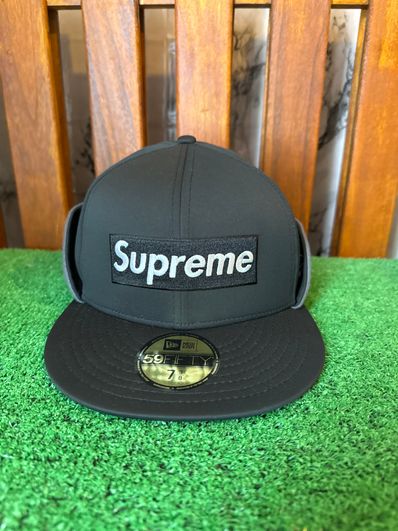 Supreme WINDSTOPPER Earflap Box Logo New Era "Black"