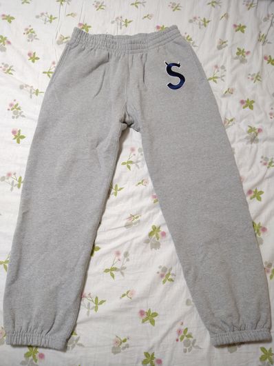 Supreme S Logo Sweatpant "Heather Grey" (22FW)
