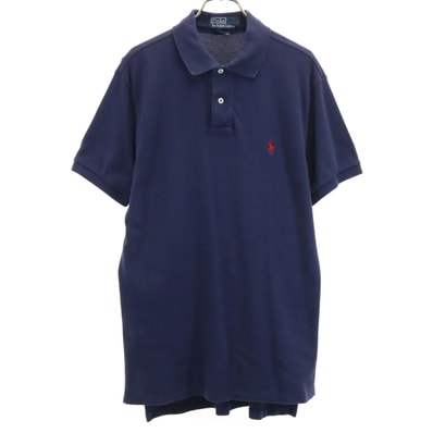 POLO RALPH LAUREN ポロラルフローレン 半袖 ポロシャツ M ネイビー インパクト21 鹿の子地