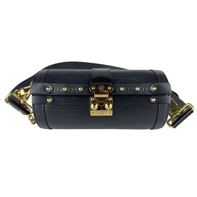 ルイ ヴィトン LOUIS VUITTON ハンドバッグ ショルダーバッグ エピ パピヨン トランク エピレザー ブラック ゴールド レディース M58655【中古】 z9907