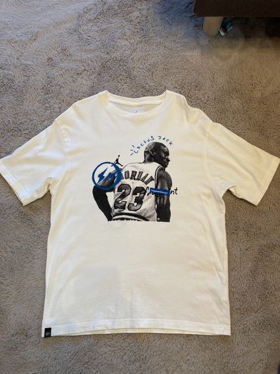 Air Jordan Travis Scott Fragment Tee "White"