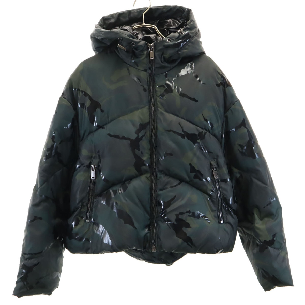 ZARA ザラ カモフラ柄 ジャケット S グリーン系