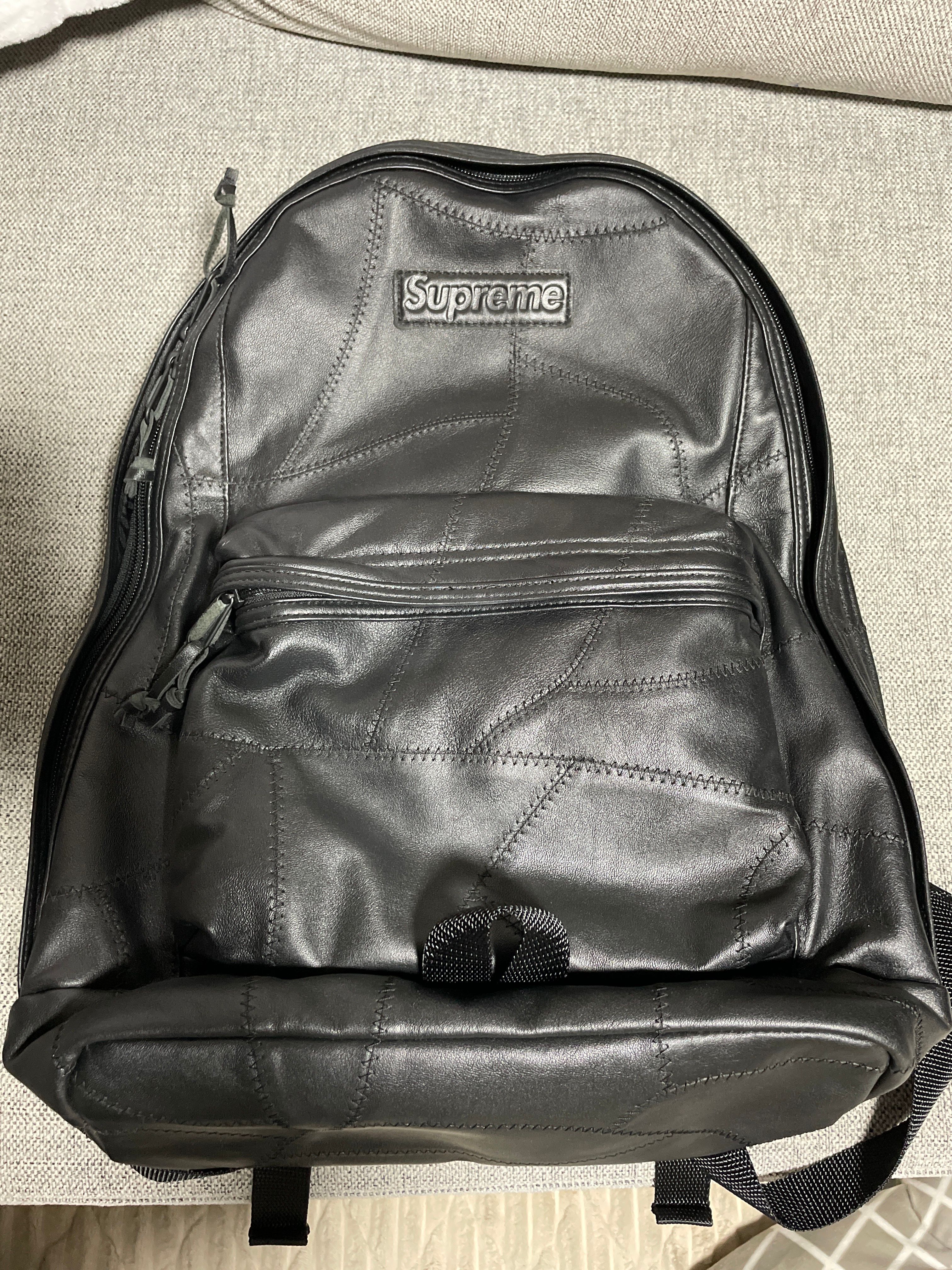 Supreme Patchwork Leather Backpack 23L "Black"