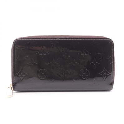 ルイ・ヴィトン LOUIS VUITTON ジッピーウォレット ラウンド長財布 財布 レザー ヴェルニ アマラント レディース パープル系 M93522 【中古】