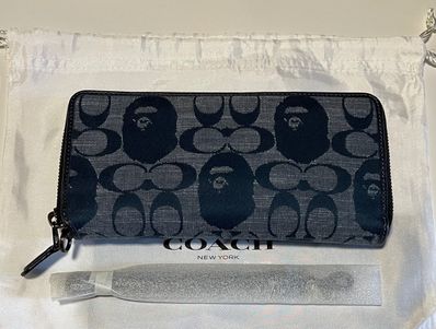 BAPE X COACH Phone Wallet "Navy"