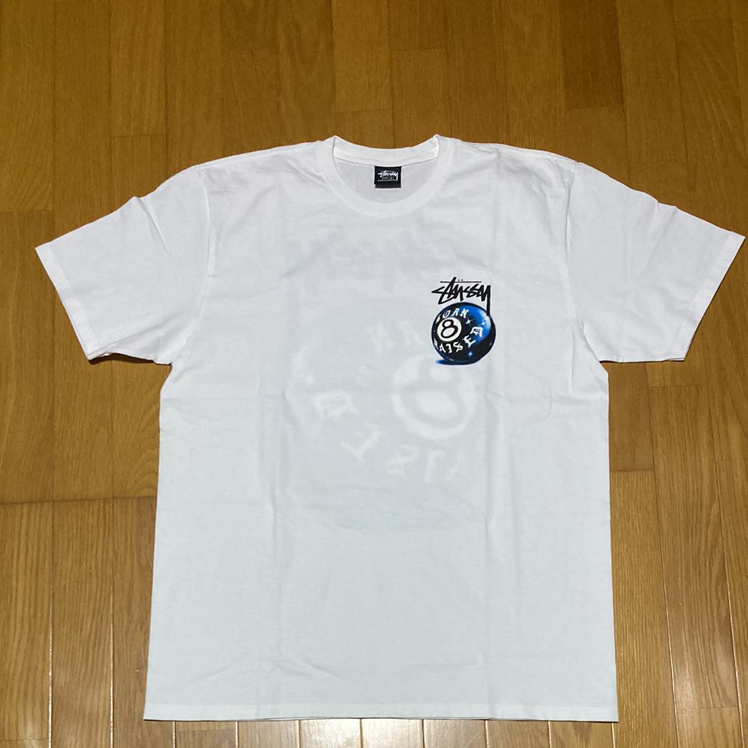 Stussy Born x Raised 8 Ball Tee "White"