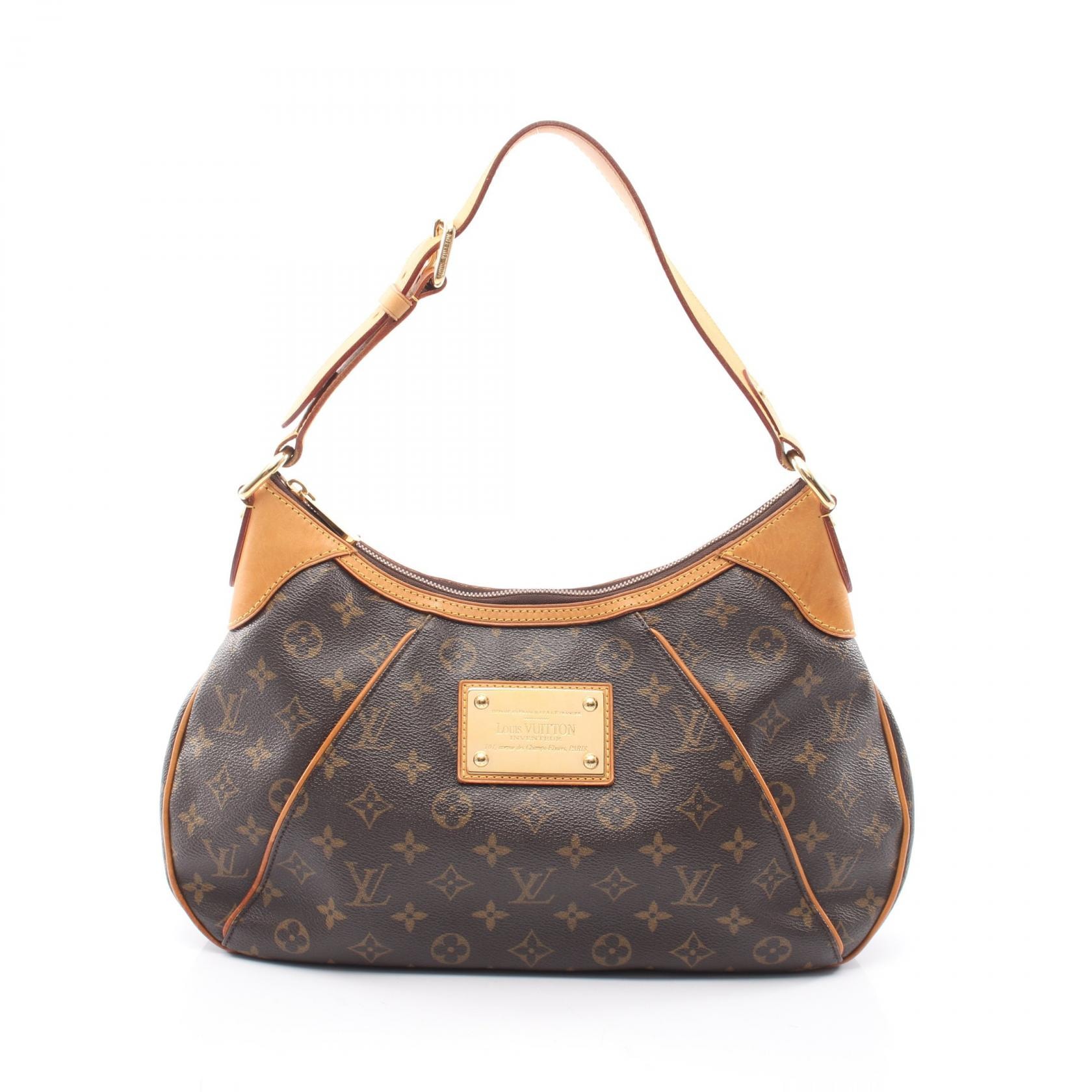 ルイ・ヴィトン LOUIS VUITTON テムズGM モノグラム ショルダーバッグ バッグ PVCコーティングキャンバス レザー モノグラム レディース ブラウン系 M56383 【中古】