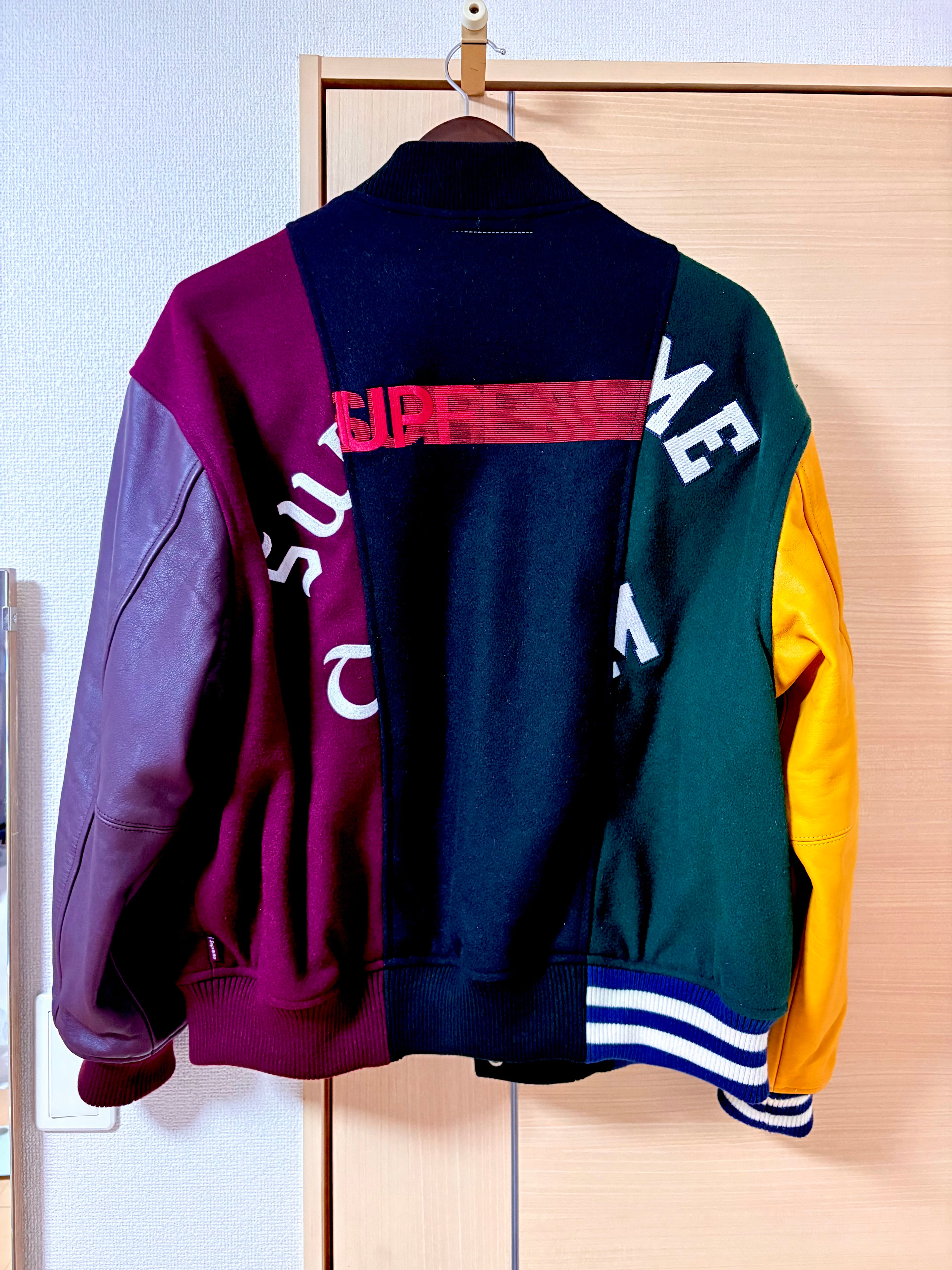 Supreme x MM6 Maison Margiela Split Varsity Jacket "Multicolor"