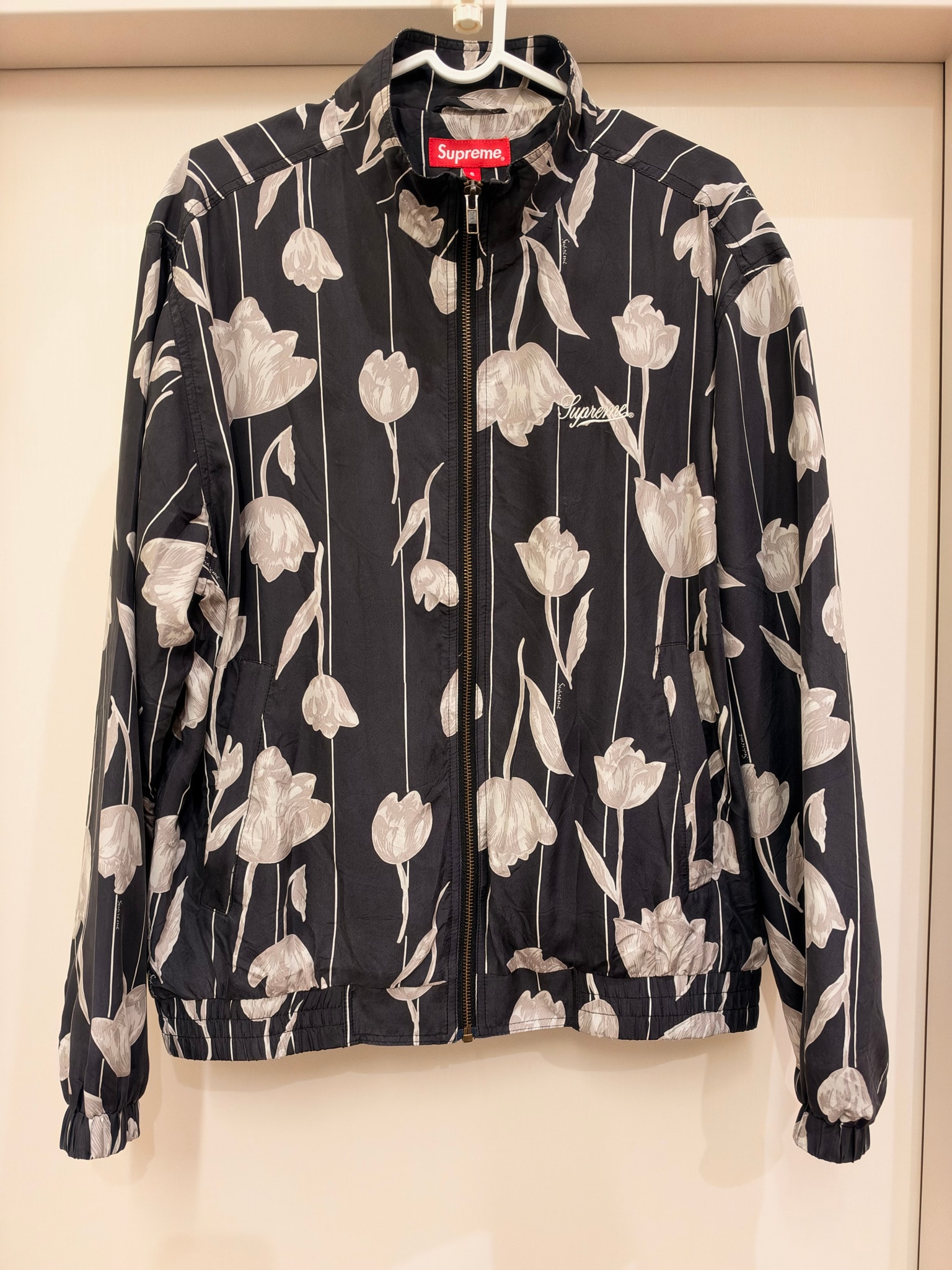 Supreme Floral Silk Track Jacket "Black"