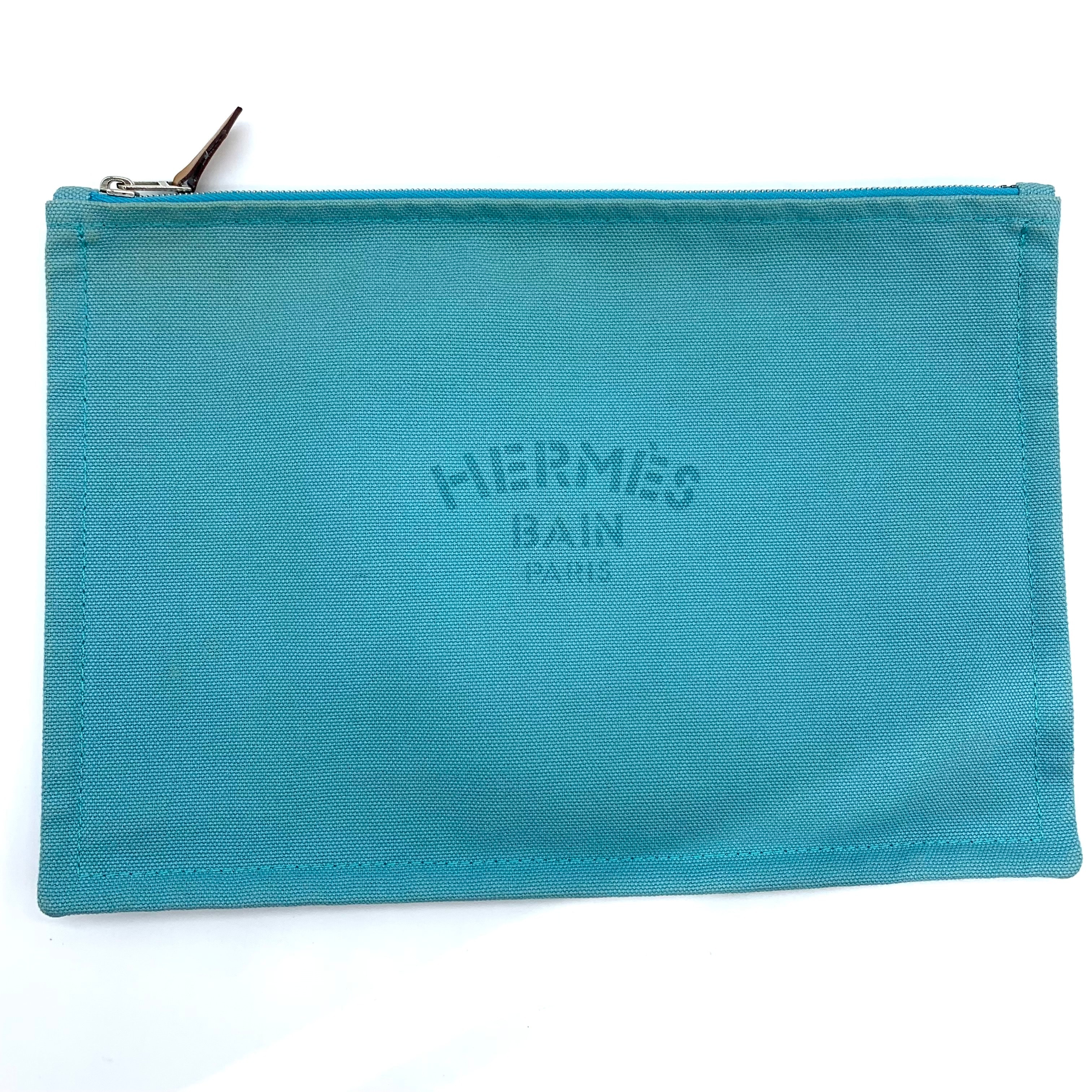 HERMES Yachting GM Pouch "Blue"