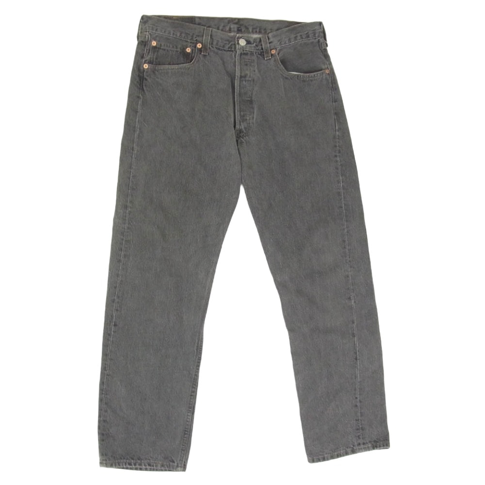 Levi's リーバイス USA製 90s 501 先染めブラックデニム ボタン裏653 スモールe Black Denim Pants デニムパンツ ジーンズ ブラック系 34【中古】