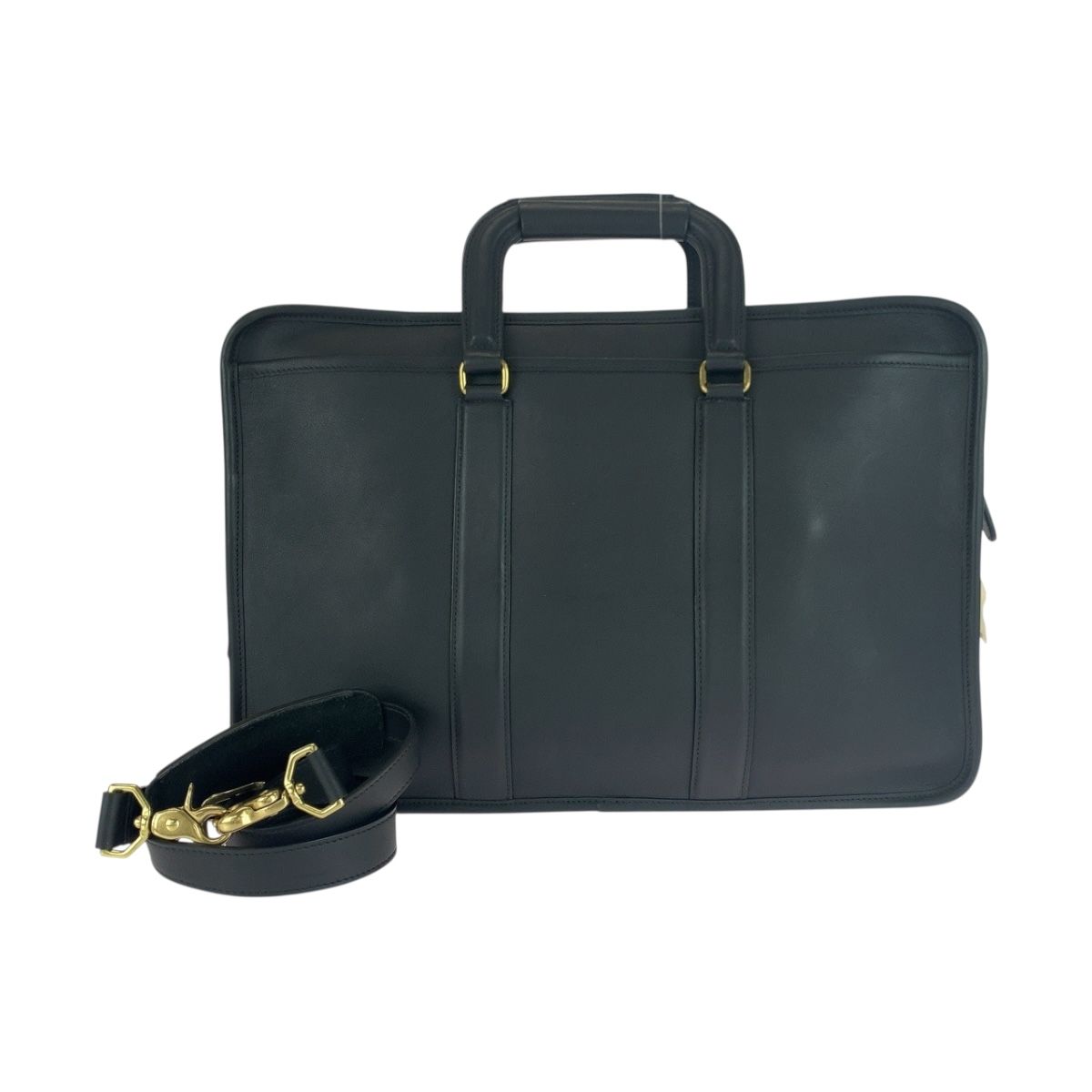 A4可 美品 オールドコーチ レザー 2way ビジネスバッグ ベルト ブラック A4可 美品 オールドコーチ レザー 2way ビジネスバッグ ベルト