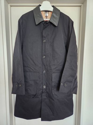 Supreme / Burberry Leather Collar Trench "Black"