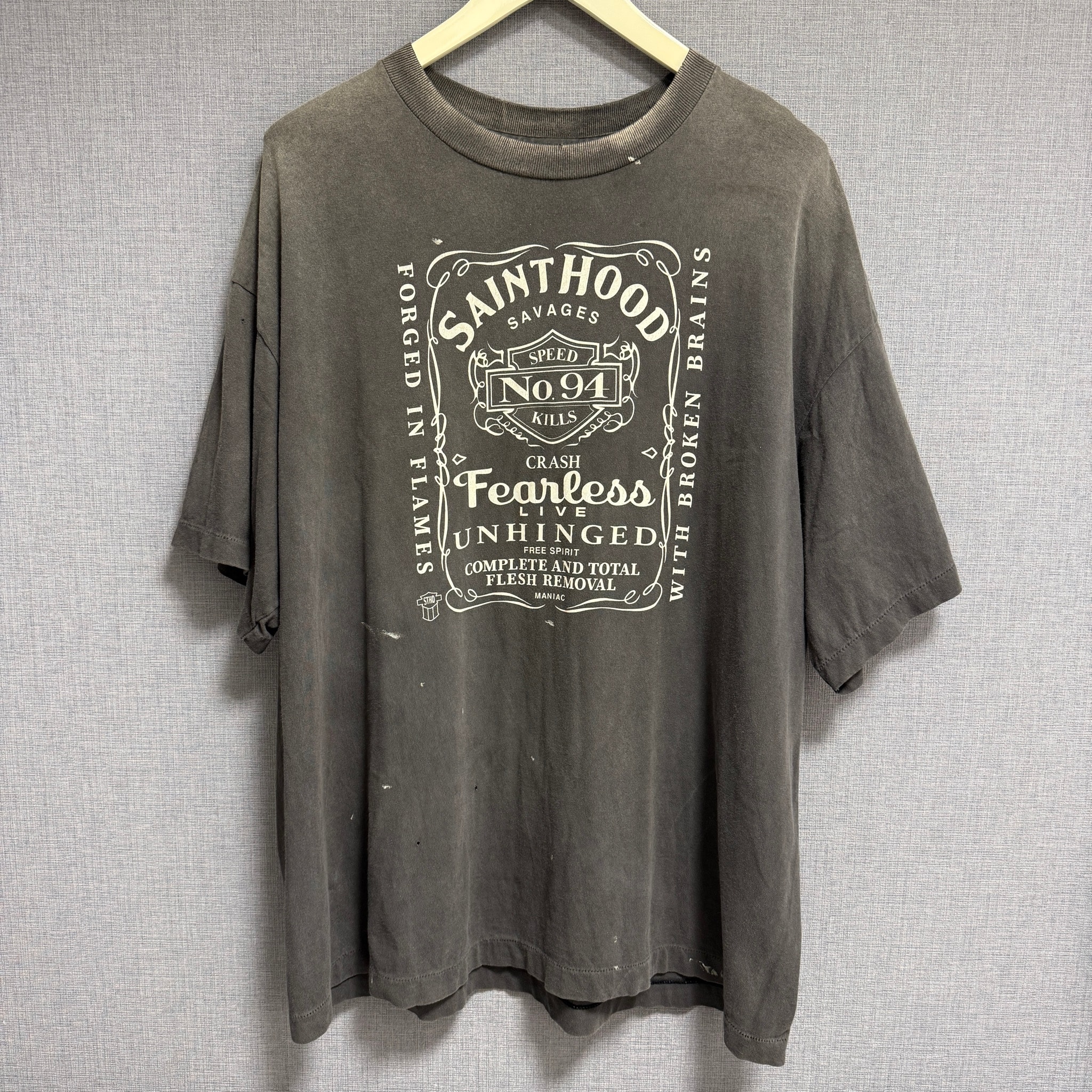 SAINT Mxxxxxx x NEIGHBORHOOD SS Tee STHD.FEARLESS "Black" 25119SMN-CSM03S / SM-HR8-0000-C70