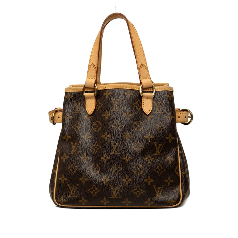 ルイ ヴィトン モノグラム バティニョール ハンドバッグ トートバッグ M51156 ブラウン PVC レザー レディース LOUIS VUITTON 中古