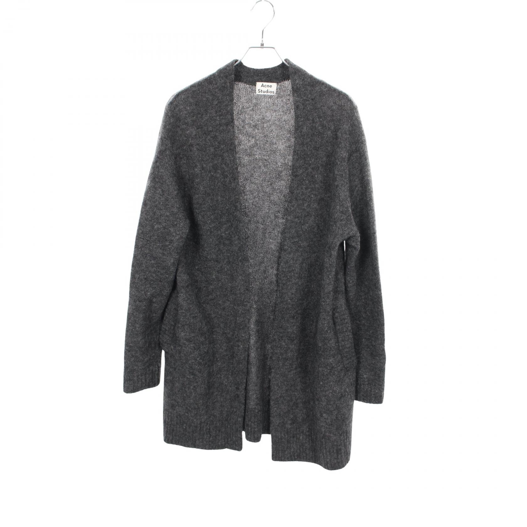 アクネストゥディオズ ACNE STUDIOS ロング カーディガン 衣料品 トップス ウール モヘヤ レディース グレー系 【中古】