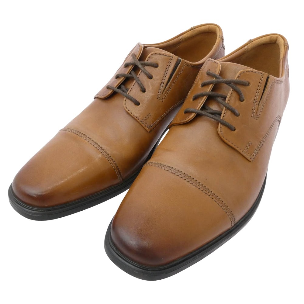 Clarks クラークス その他靴 Tilden Cap Dark Tan Leather ティルデン キャップ 革靴 ビジネス シューズ ブラウン系 ブラック系 41.5【美品】【中古】