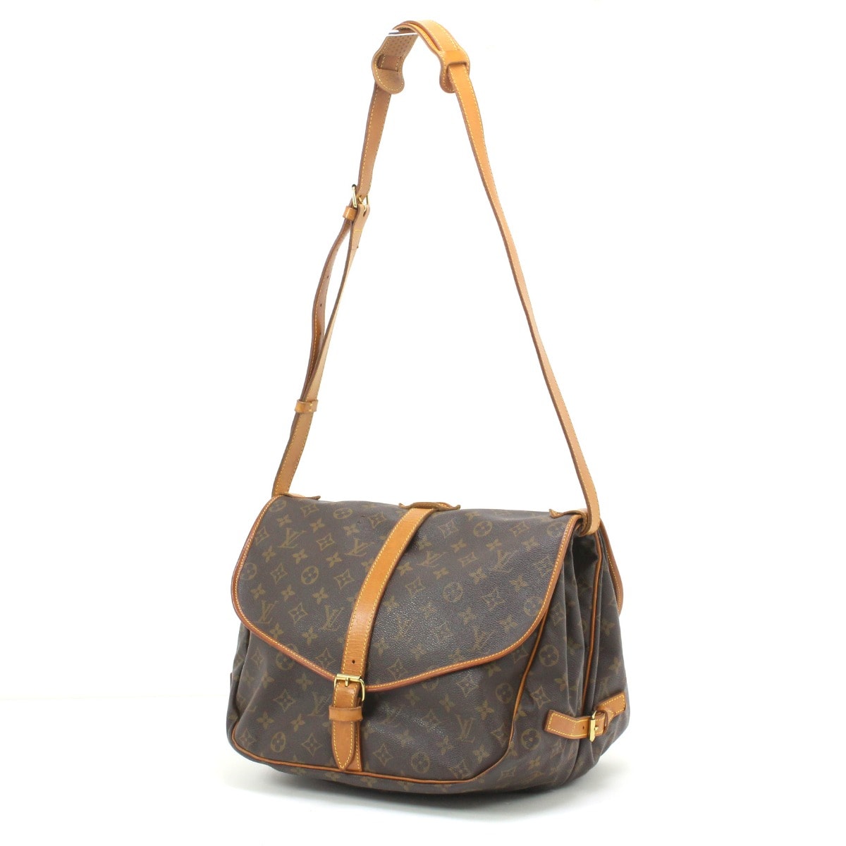 $$ LOUIS VUITTON ルイヴィトン モノグラム ソミュール35 ショルダーバッグ M42254《ジャンク品》
