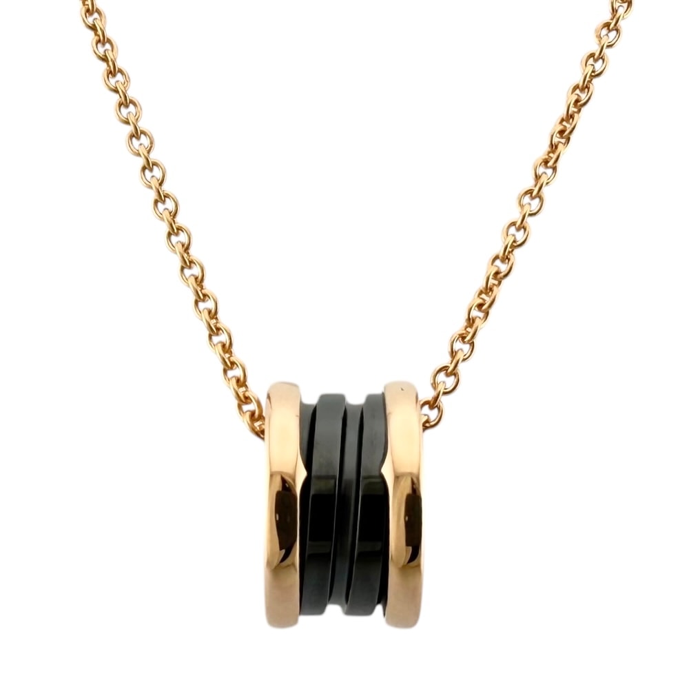 ブルガリ B-zero.1 ネックレス 18金 K18ピンクゴールド レディース BVLGARI 中古