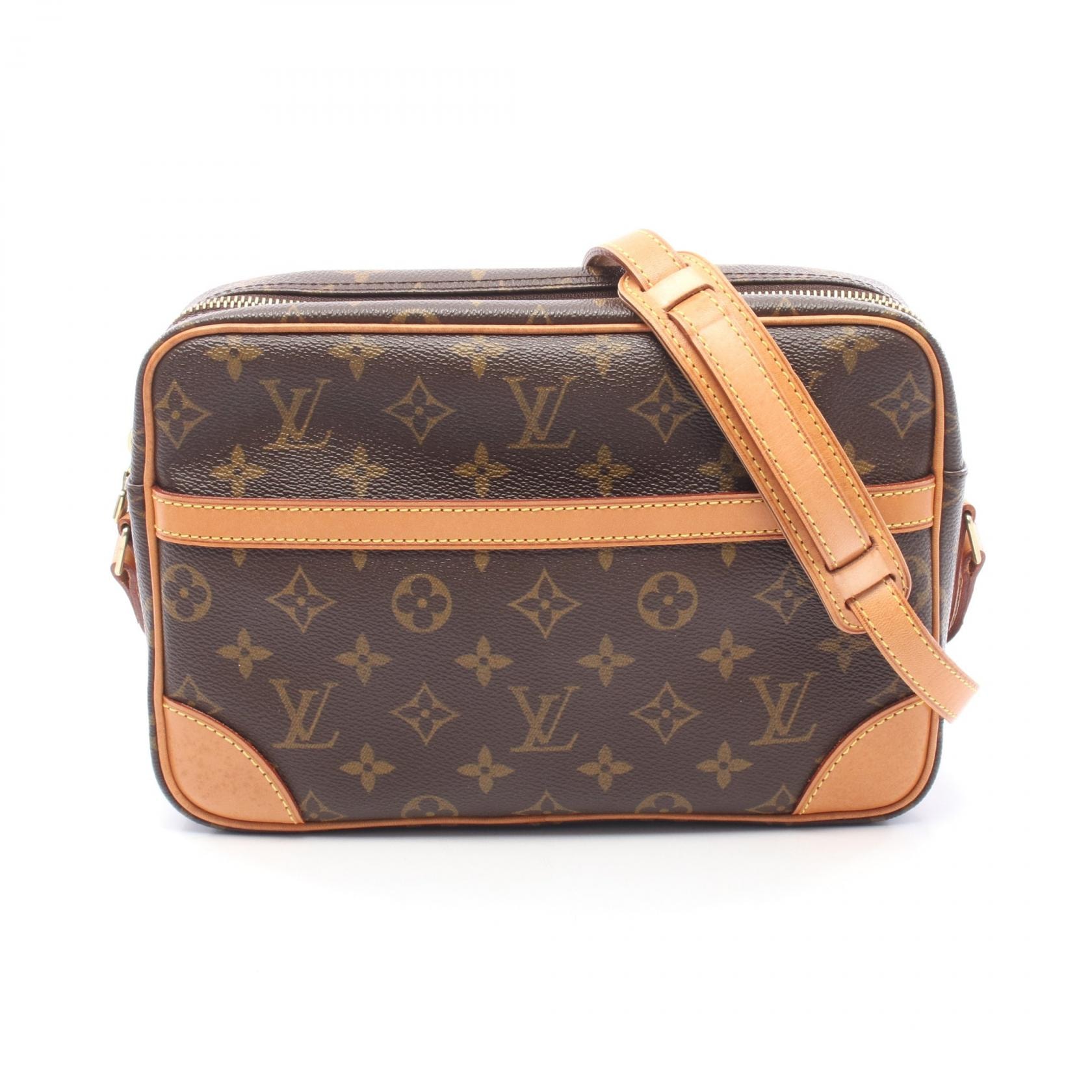 ルイ・ヴィトン LOUIS VUITTON トロカデロ27 モノグラム ショルダーバッグ バッグ PVCコーティングキャンバス レザー レディース ブラウン系 M51274 【中古】