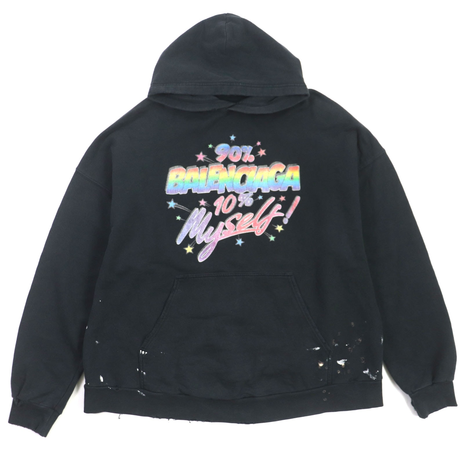 BALENCIAGA 90/10 Wide Fit Hoodie "Black"