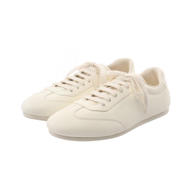 プラダ PRADA スニーカー 靴 レザー レディース ホワイト系 【中古】