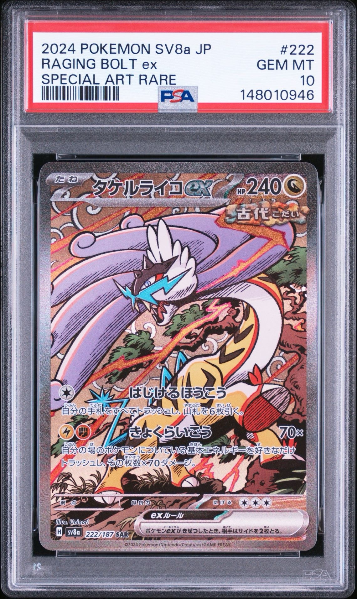 タケルライコex SAR [SV8a 222/187](ハイクラスパック「テラスタル