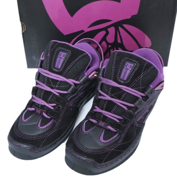 新品 Needles x DC SHOES ニードルス ディーシーシューズ 23AW 別注 Spectre スペクトル ADYS100804 / MR613 US8(26cm) Black/Purple スニーカー シューズ g28373