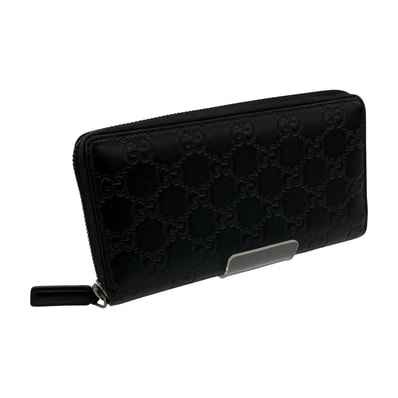 GUCCI グッチ グッチシマ ラウンド長財布 307987・0959 ブラック