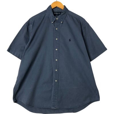 古着 ラルフローレン Ralph Lauren BLAKE 半袖 ボタンダウンシャツ メンズXL相当/eaa553261