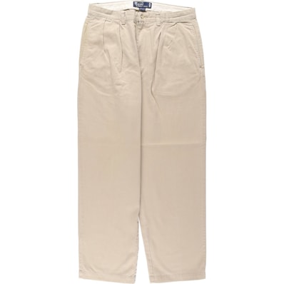 古着 ラルフローレン Ralph Lauren POLO by Ralph Lauren ANDREW PANT ツータック チノパンツ メンズw33相当/eaa634974 【中古】 【260424】/eaa634974