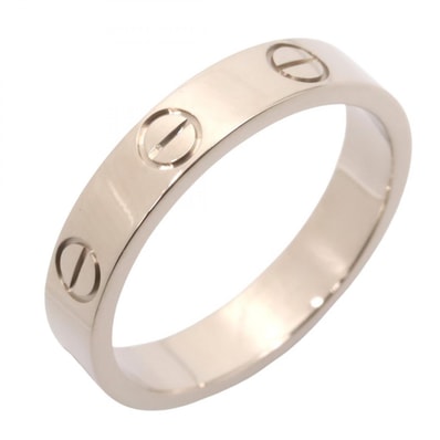 カルティエ CARTIER ミニラブリング リング・指輪 ジュエリー K18WG(ホワイトゴールド) レディース シルバー系 B4049650 【中古】