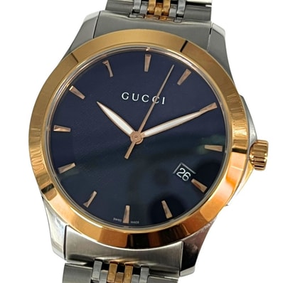 GUCCI グッチ 126.4 Gタイムレス コンビ クォーツ メンズ 腕時計 C1254
