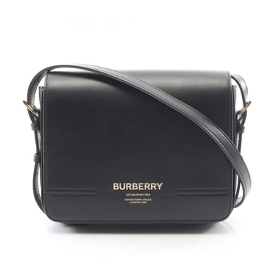 バーバリー BURBERRY グレース ショルダーバッグ バッグ レザー レディース ブラック系 【中古】