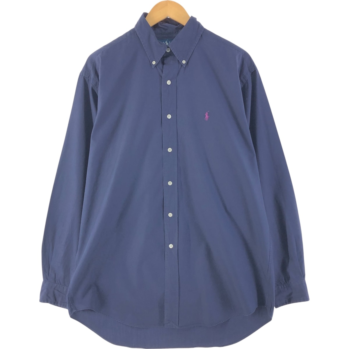 古着 ラルフローレン Ralph Lauren BLAKE 長袖 ボタンダウンシャツ メンズM相当/eaa539104