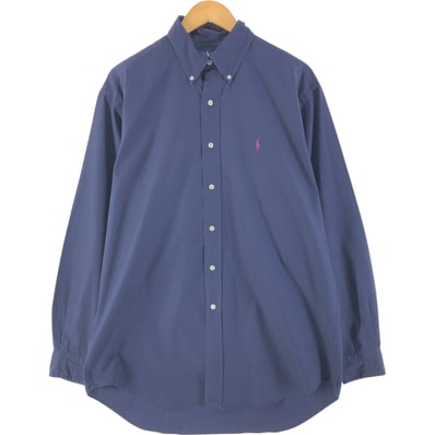 古着 ラルフローレン Ralph Lauren BLAKE 長袖 ボタンダウンシャツ メンズM相当/eaa539104