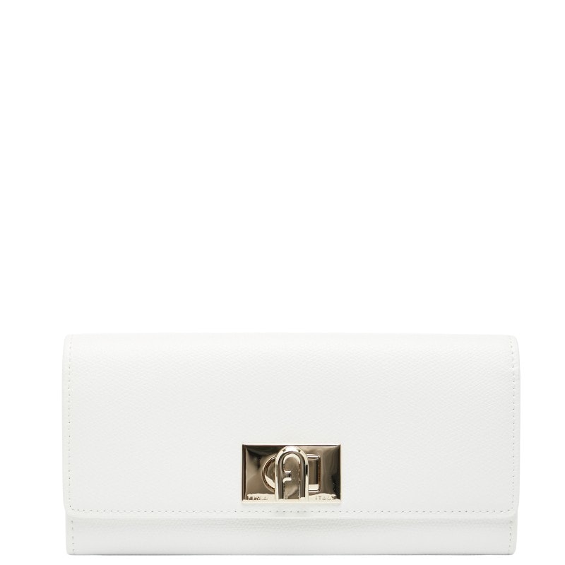 フルラ 1927 長財布 ホワイト レザー レディース Furla 【中古】