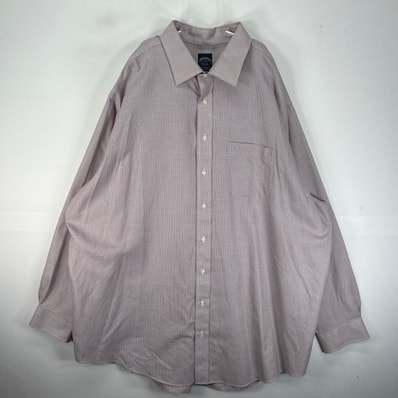 古着 ブルックスブラザーズ Brooks Brothers 長袖シャツ 胸ポケ 3XL レッド系 チェック メンズ