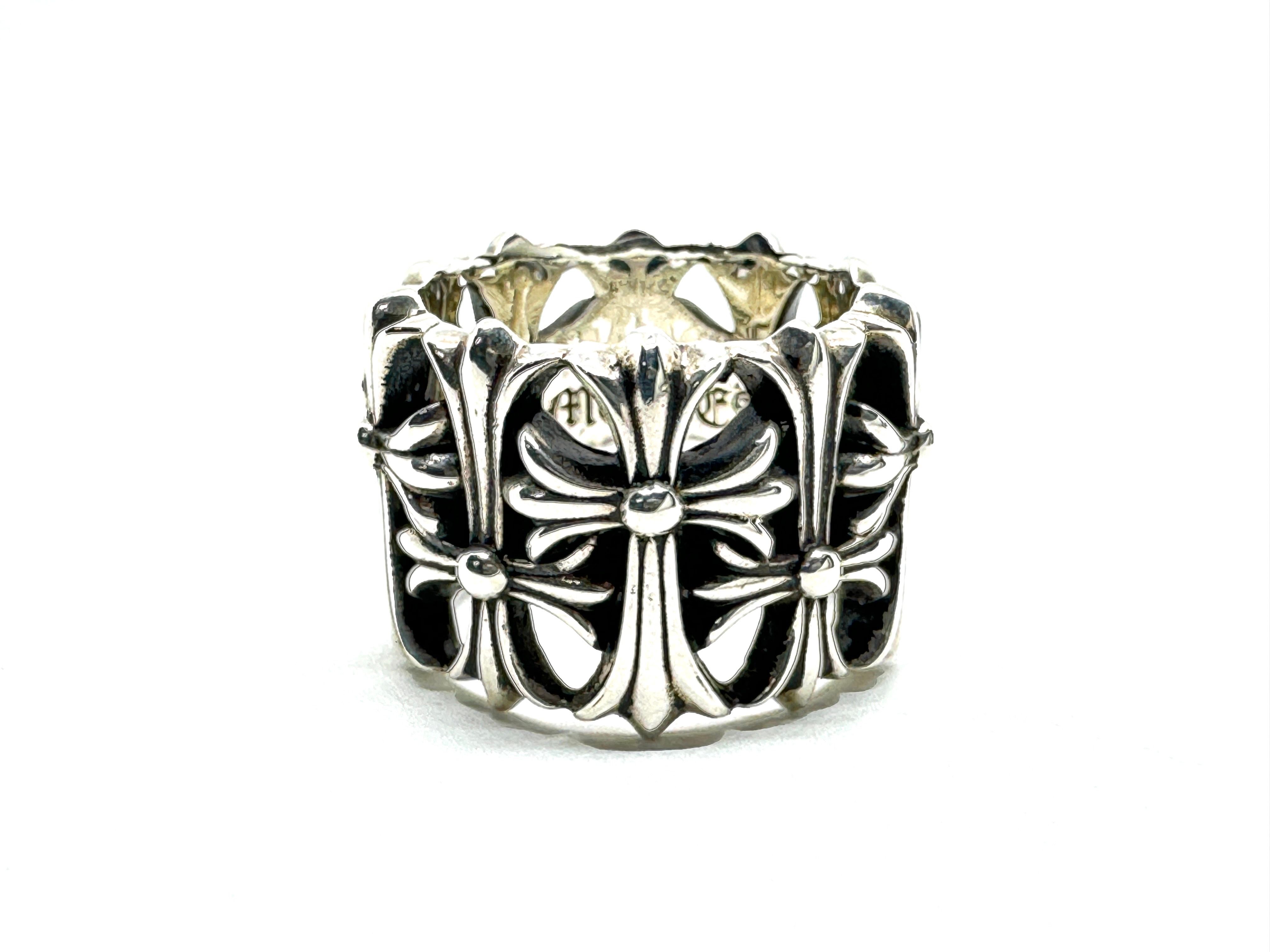 Chrome Hearts Cemetery Cross Ring "Silver"