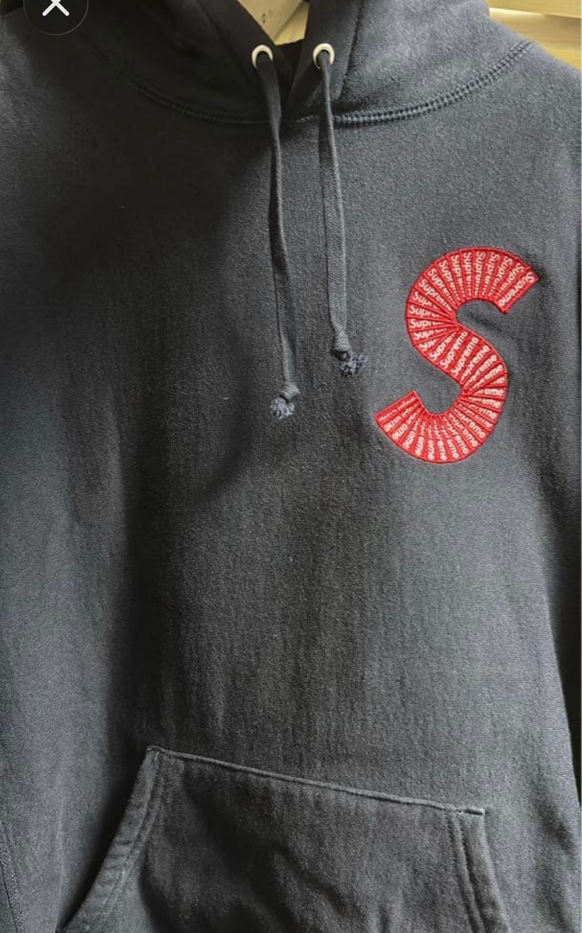 Supreme S Logo Hooded Sweatshirt "Navy" (20FW)