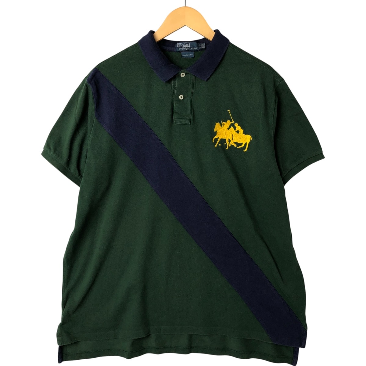 古着 ラルフローレン Ralph Lauren POLO by Ralph Lauren CUSTOM FIT ダブルポニー 半袖 ポロシャツ メンズXXL相当/eaa546027