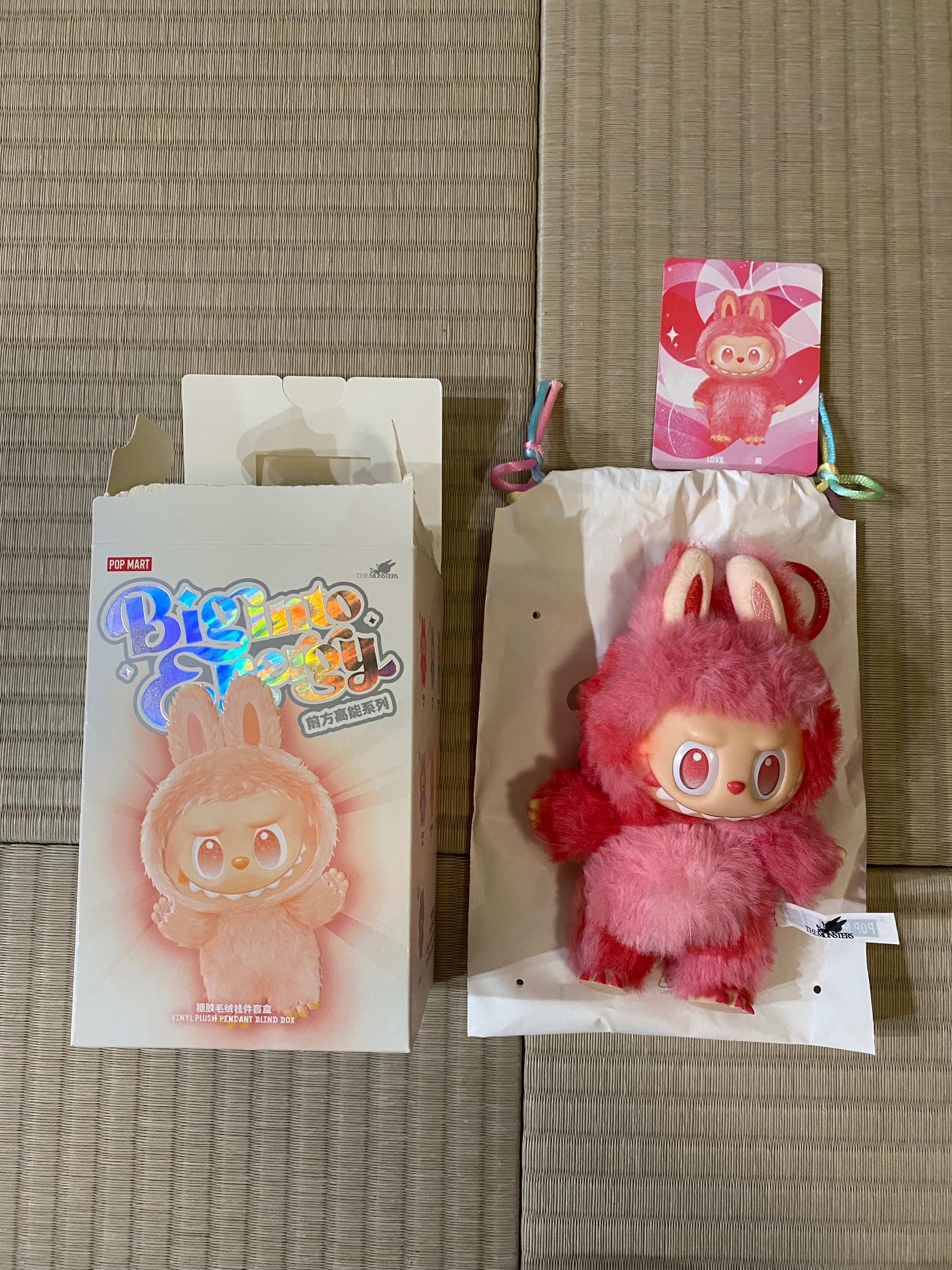 POP MART THE MONSTERS (LABUBU) Big into Energy Series Plush Pendant LOVE