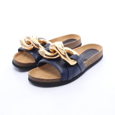 ジェイダブリューアンダーソン JW Anderson サンダル 靴 レザー レディース ネイビー系 【中古】